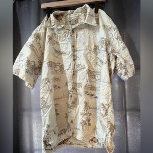 Cooke Street, Honolulu - Men’s Hawaiian Button Down T-Shirt - Size: L